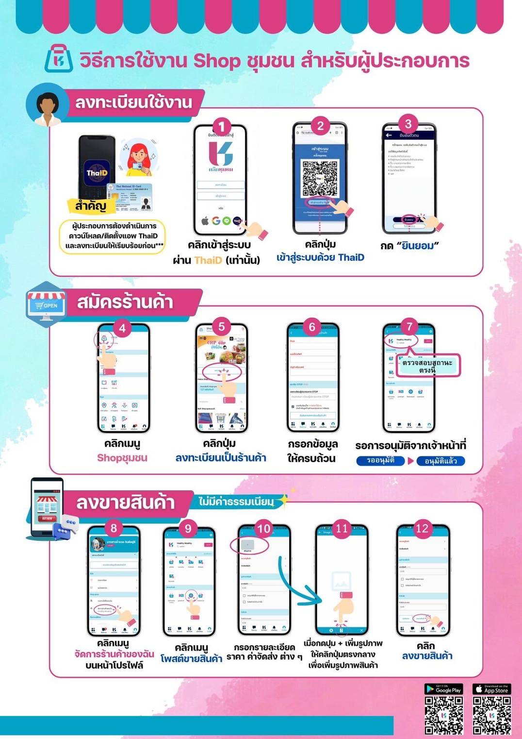 #พช.ดอยหล่อ : ประชาสัมพันธ์ แอพลิเคชั่น "Click ชุมชน" โฉมใหม่